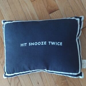 Kate Spade Navy and White Cute Graphic Decorative Pillow